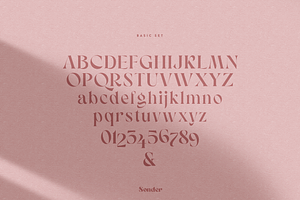 Sonder - Beautiful Serif Typeface