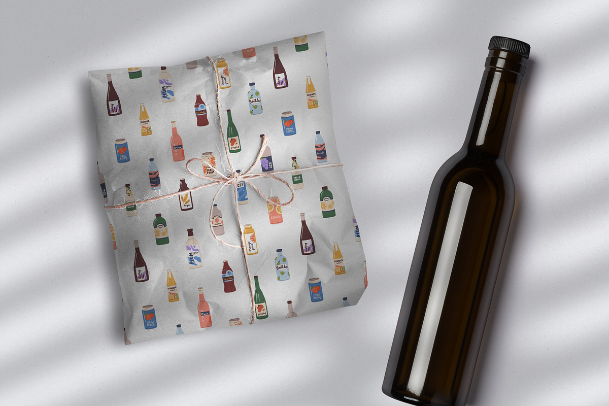Cold drinks seamless patterns, a Pattern Graphic by Good Studio (Photo 5 of 6)