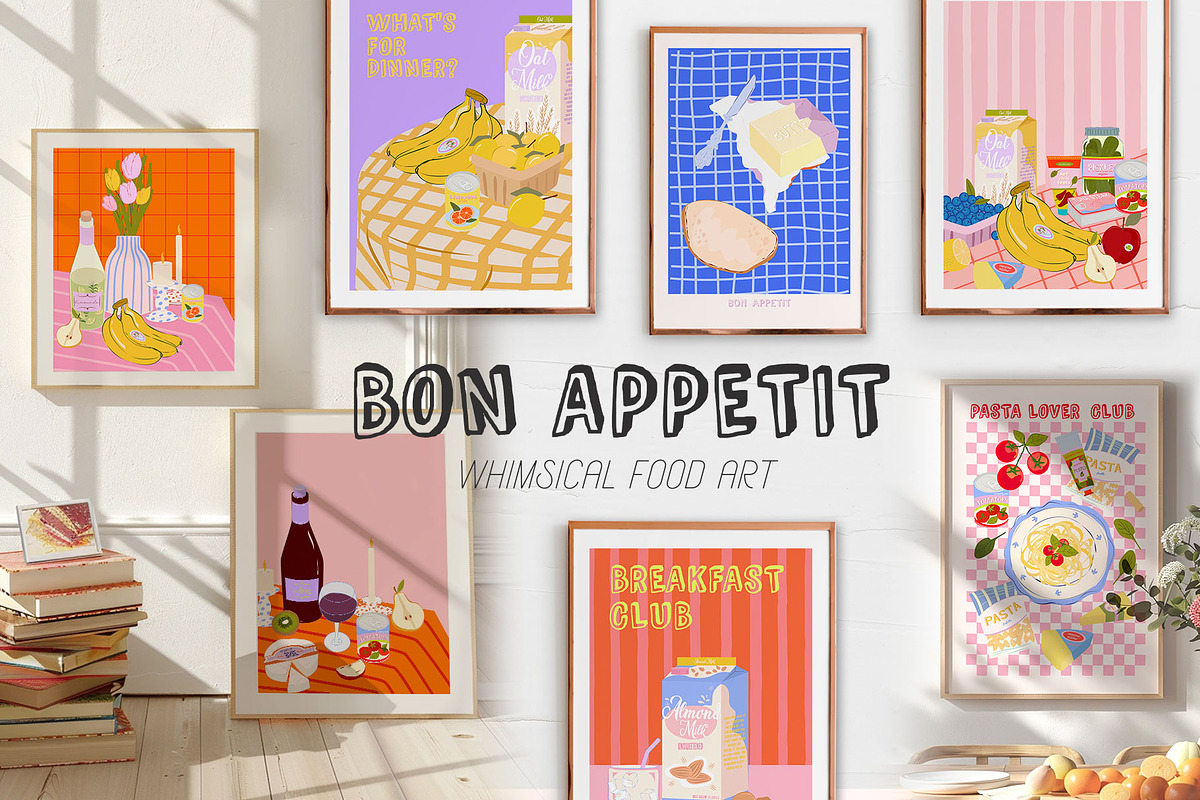Bon Appetit Wall Arts, an Illustration by Mio Buono (Photo 1 of 9)