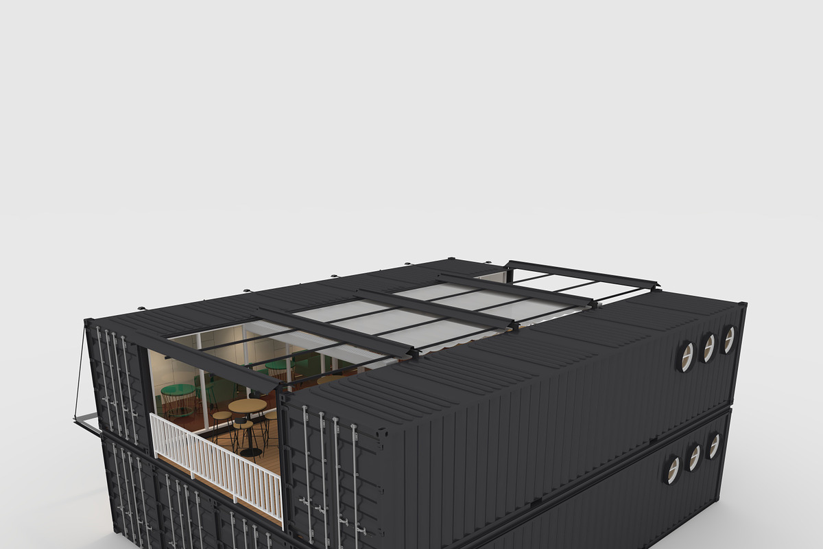 3D Model Container Cafe 13, an Architecture 3D Model by SR 3D Visual (Photo 19 of 20)