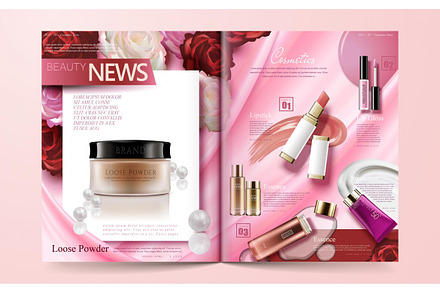 Fashion magazine template, a Magazine Template by TotallypicRF