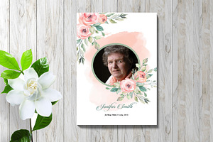 Funeral Program Template - V1059