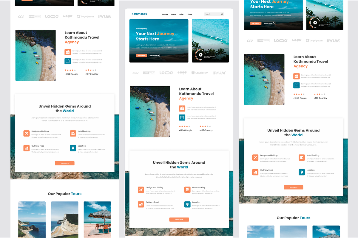 Travel Agency Landing Page, a Landing Page Template by SquidPixey (Photo 5 of 5)