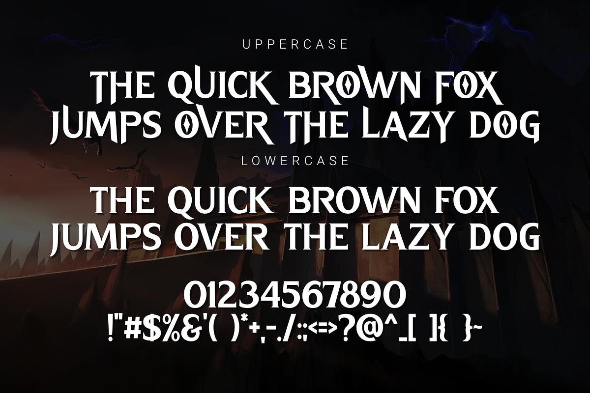 Thunder Kingdom, a Font by Dumadistyle (Photo 2 of 9)