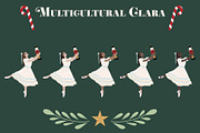 Nutcracker Christmas Clipart, an Illustration by The Audacious Brush (Thumbnail 3 of 9)
