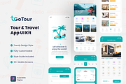 GoTour - Tour & Travel App UI Kit, an App Template by Pixency (Thumbnail 1 of 6)
