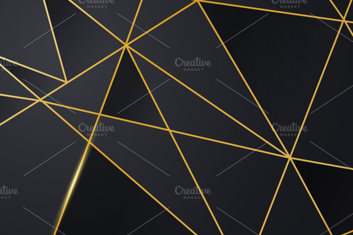 Black And Gold Mosaic Texture, a Background Graphic by Black White Mouse Design (Photo 3 of 3)