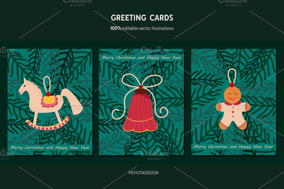 Big winter festive collection, a Seasonal Illustration by Peviotadesign (Photo 5 of 14)