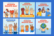 Human Rights Day Collection, a Seasonal Illustration by Design.wala (Thumbnail 4 of 4)