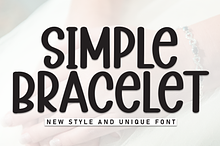 Simple Bracelet | Script Font