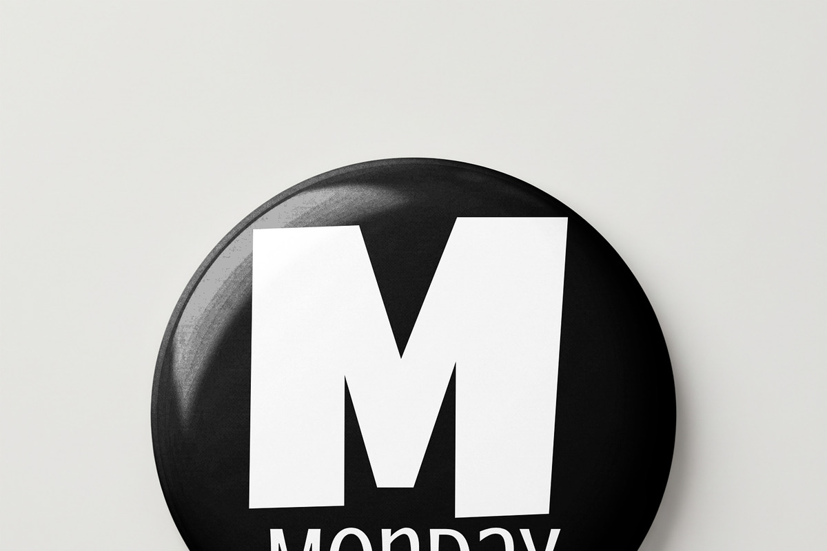Round Button Pin Mockup, a Merchandise Mockup by Pixel Foundry (Photo 2 of 4)