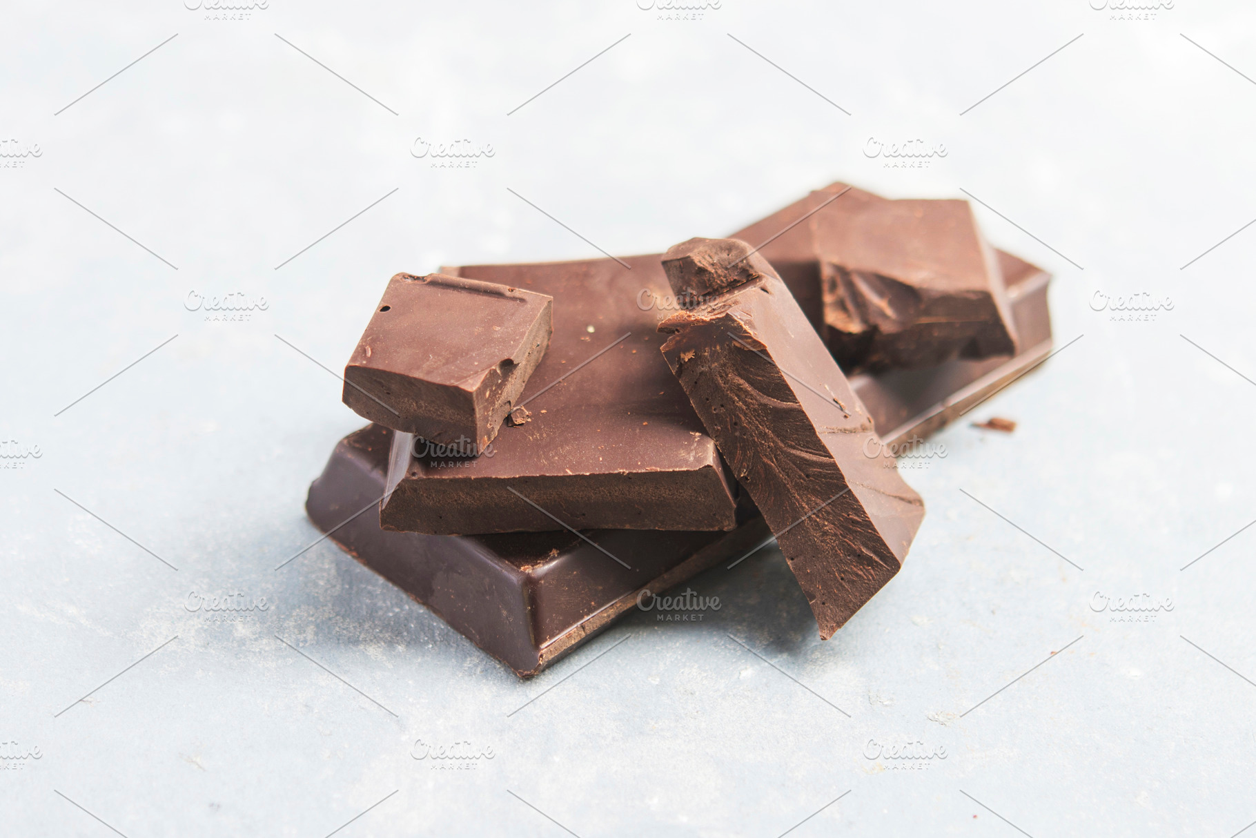 Black chocolate high quality fron view, a Food & Drink Photo by DalaiFood