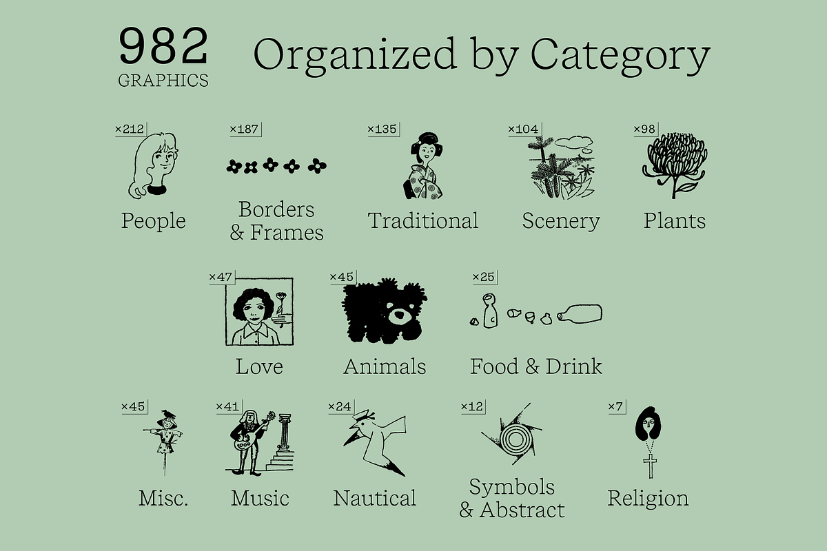 982 Vintage Japanese Graphics