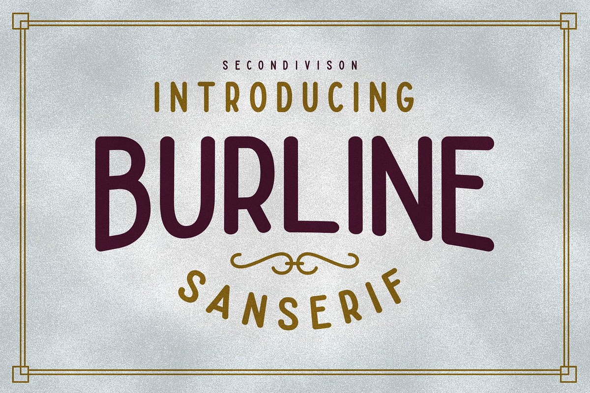 Burline Typeface preview 2