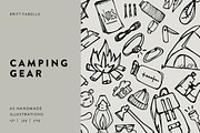 Hand-Illustrated Camping Vectors, an Object Illustration by Britt Fabello (Thumbnail 1 of 4)