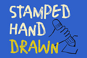 CS Raving Stamp, a Handwritten Font by Craft Supply Co. (Thumbnail 2 of 8)