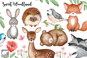 Woodland Animals Clip Art