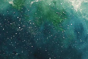 Ocean Cosmos Abstract Painting, an Abstract Photo by Hamza067