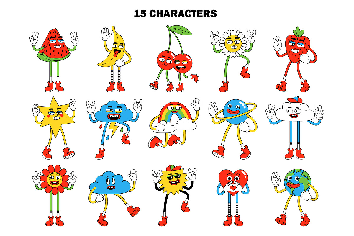 Cartoon Illustrations & Patterns, an Illustration by Martyshova (Photo 3 of 16)