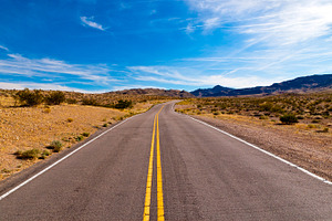 Road in the desert of nevada usa stock photo containing valley of fire and