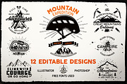 Mountain Expedition Logos Badges Set, a Branding & Logo Template by JeksonGraphics (Thumbnail 1 of 10)