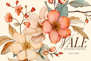 Floral Illustration & Pattern Kit