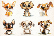 Crazy Dog Clipart PNG, an Illustration by Libby Wishes (Thumbnail 2 of 4)