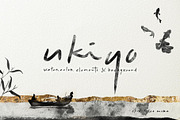 Ukiyo Watercolor Elements, a Texture Illustration by Storyteller Imagery (Thumbnail 1 of 5)