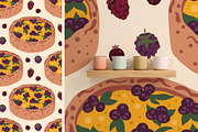 Pies & Pastries patterns clipart, a Food Illustration by Carpet Tapete Pretzel (Thumbnail 4 of 15)