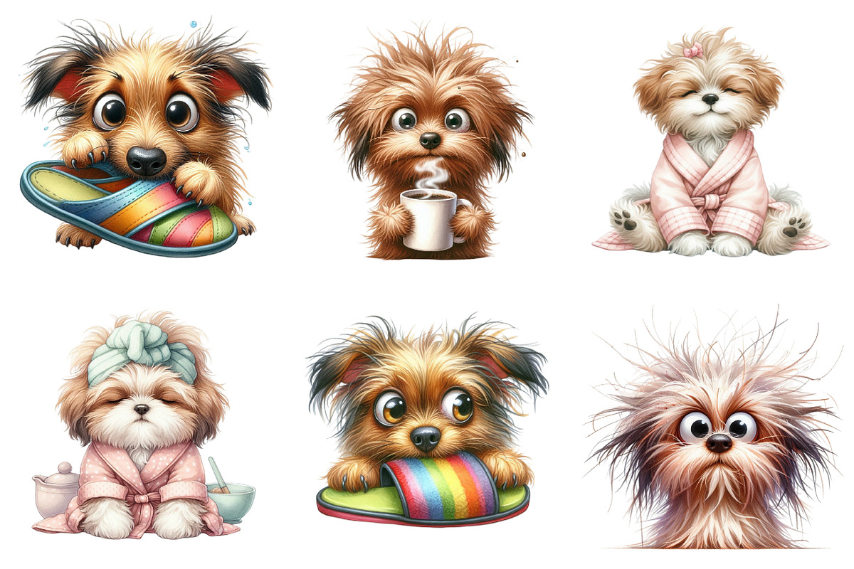 Quirky Frazzled Dogs PNG, a Graphic by CitraGraphics (Photo 3 of 4)