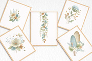 Blush and Blue Leaves Florals, an Illustration by DreamArtGraphic (Thumbnail 6 of 8)