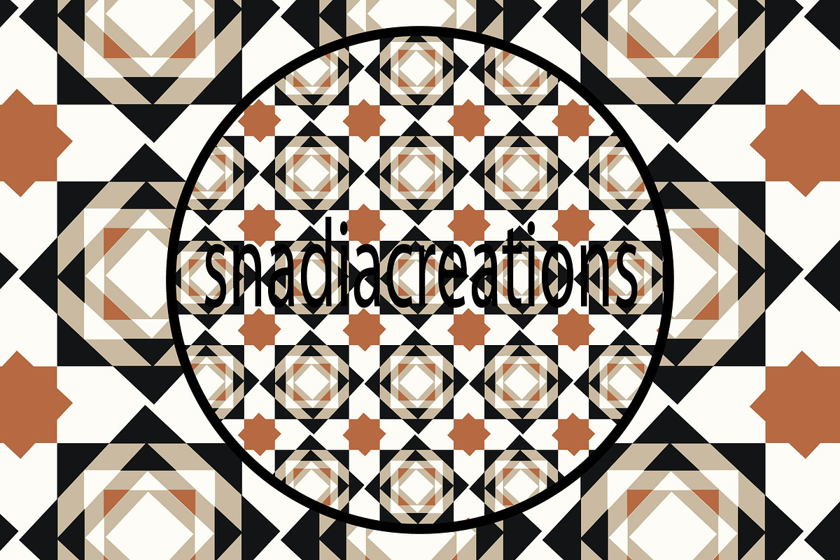 Modern Mosaic Diamond, a Pattern Graphic by snadiacreations (Photo 1 of 3)