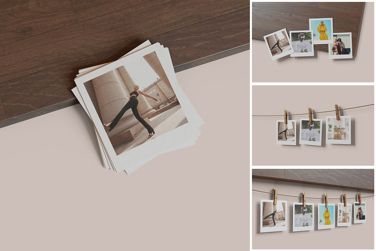 Polaroid Mockup, a Product Mockup by MrLetters (Photo 1 of 5)