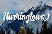 Hurringtown, a Script Font by Analogous (Thumbnail 12 of 13)
