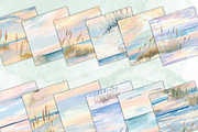 Watercolor Beach Seamless Print, a Pattern Graphic by Paper & Pattern Studio (Thumbnail 2 of 9)