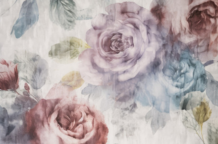 linen background with Burgundy roses, a Background Photo by Virgo Studio