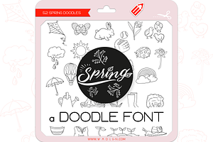 Spring Doodles - Dingbats Font