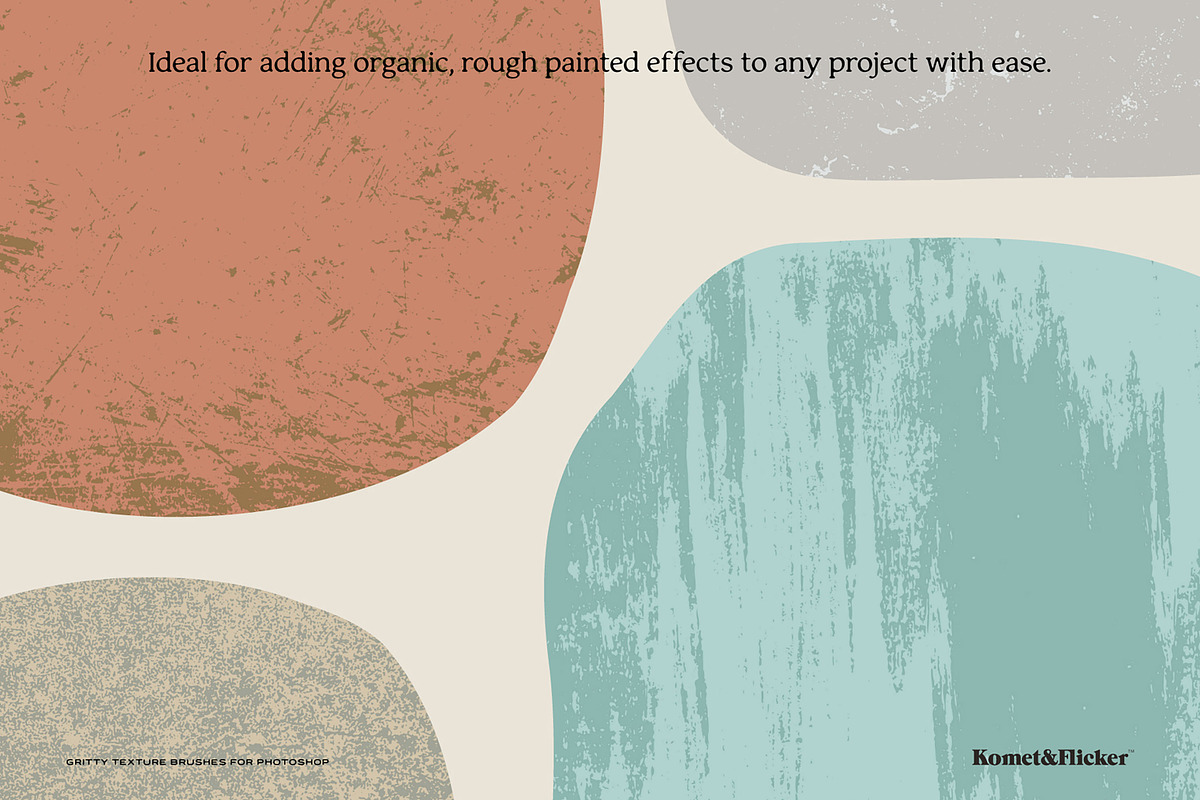 Gritty Texture Brushes for Photoshop, a Brush Add-On by Komet & Flicker (Photo 4 of 14)