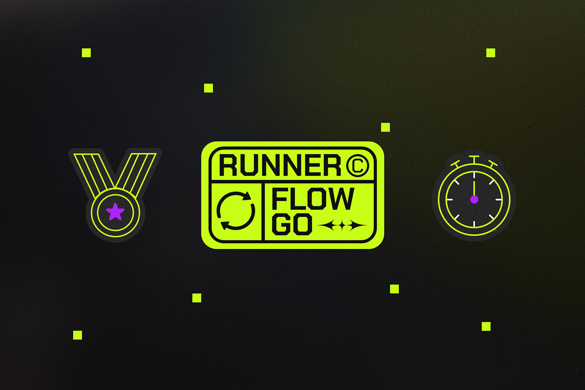 29 Running Badges & Stickers, an Object Graphic by Parisa-Artstudio (Photo 5 of 5)