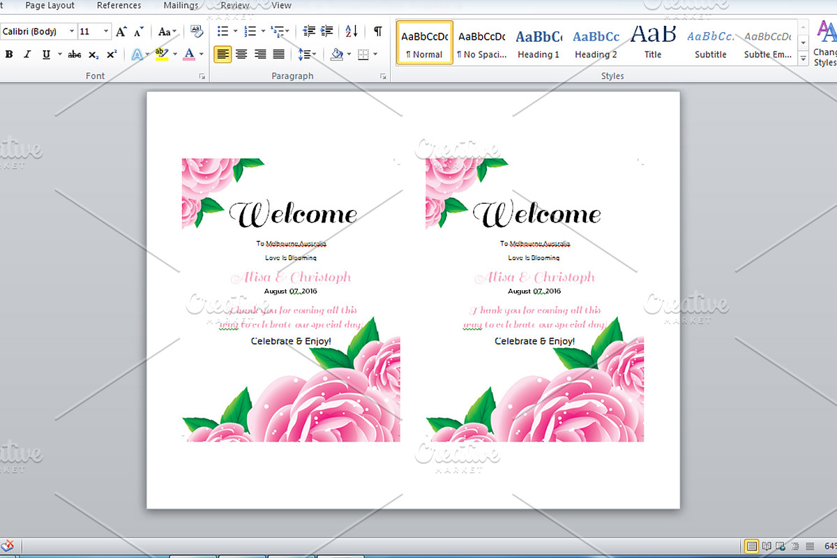 Wedding Welcome Basket Tag, a Stationery Template by retrographix (Photo 3 of 3)