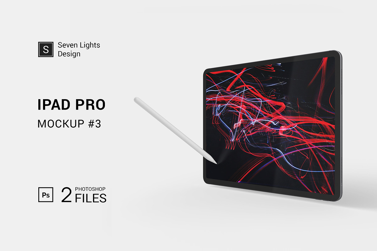 iPad Pro Mockup #3, an iPad Mockup by Seven Lights (Photo 1 of 7)