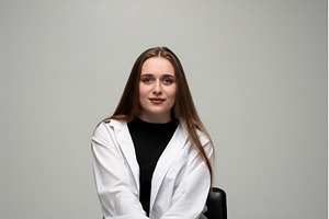 Young woman with long brown hair, a Person Photo by volodymyrshtun13795