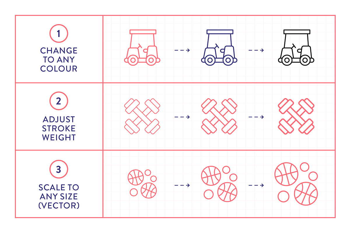 Sport Line Icons, an Outline Icon by Made by Made (Photo 3 of 7)