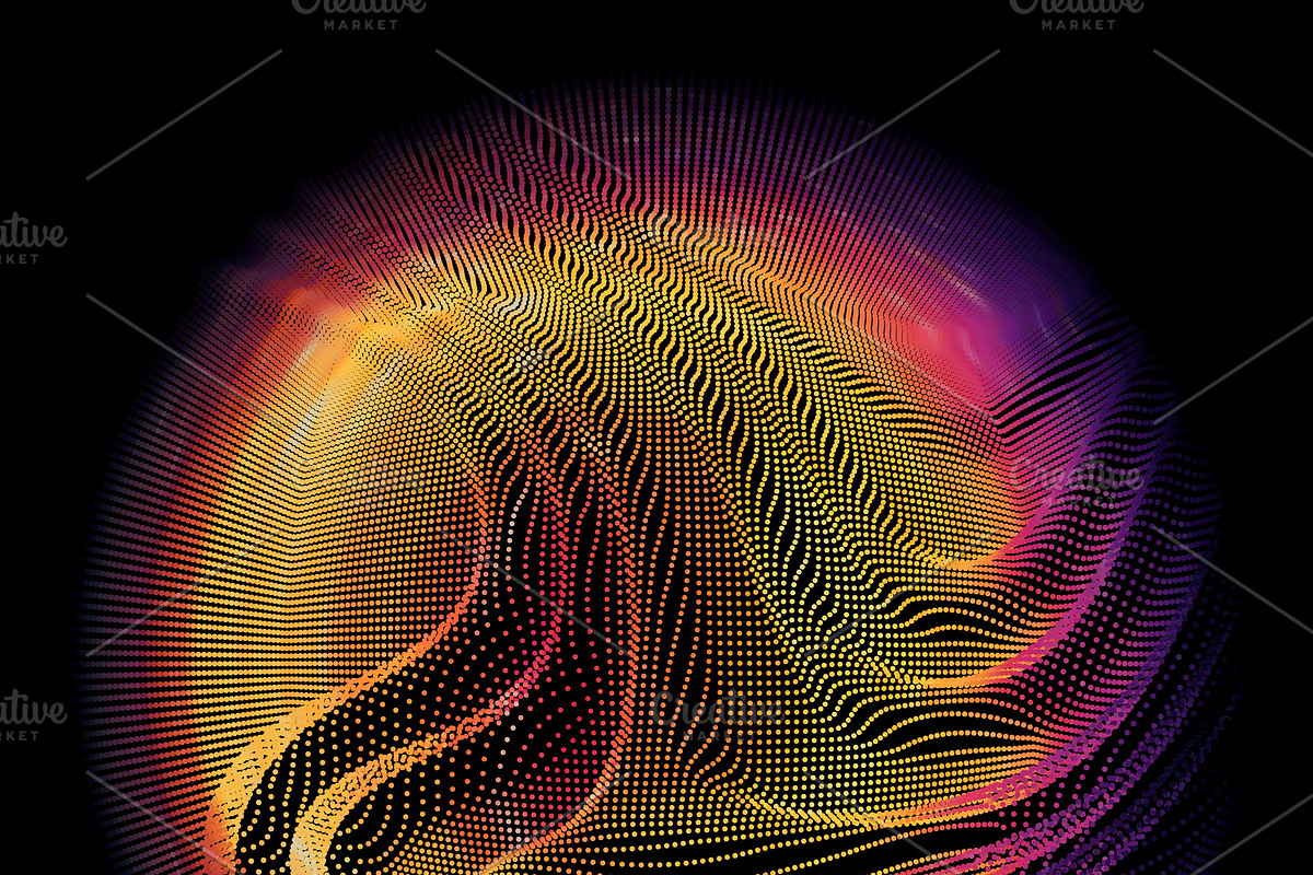 16 Abstract Glitched Spheres, an Object Graphic by GarryKillian (Photo 11 of 17)