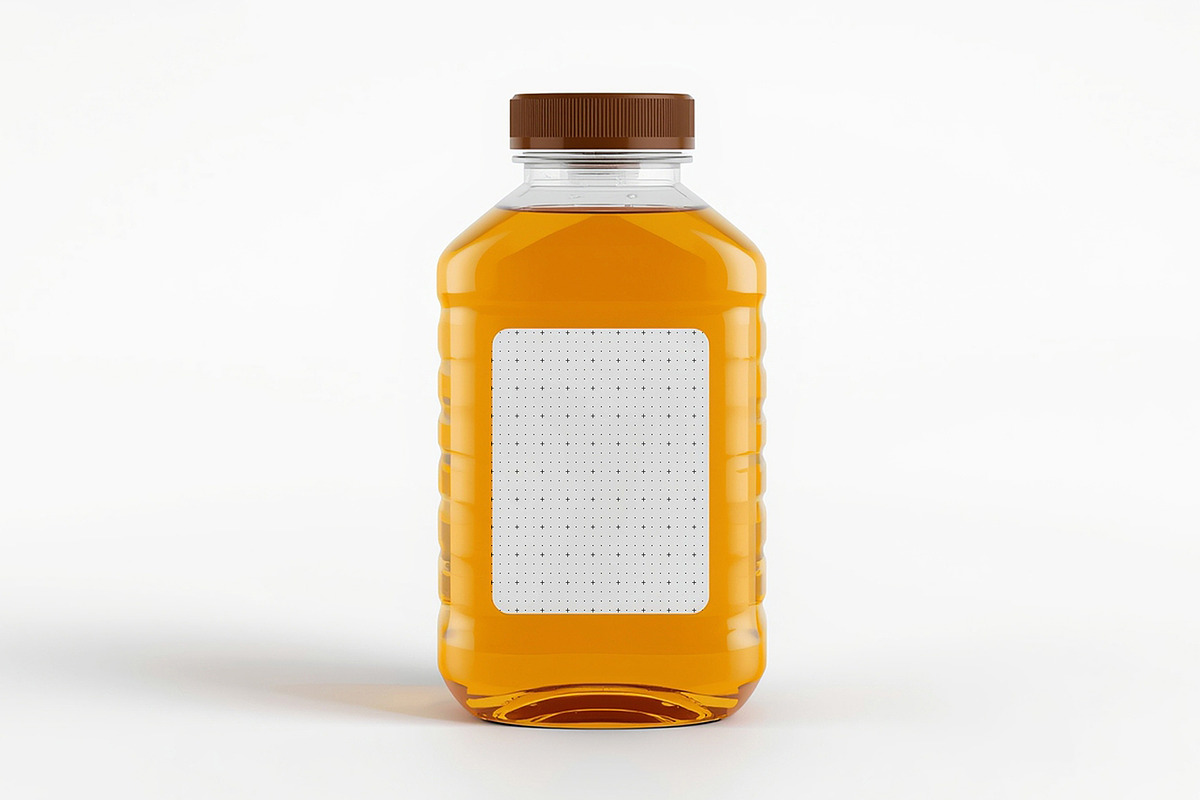 Honey Jar Plastic Bottle Mockup, a Product Mockup by graphypix (Photo 3 of 4)