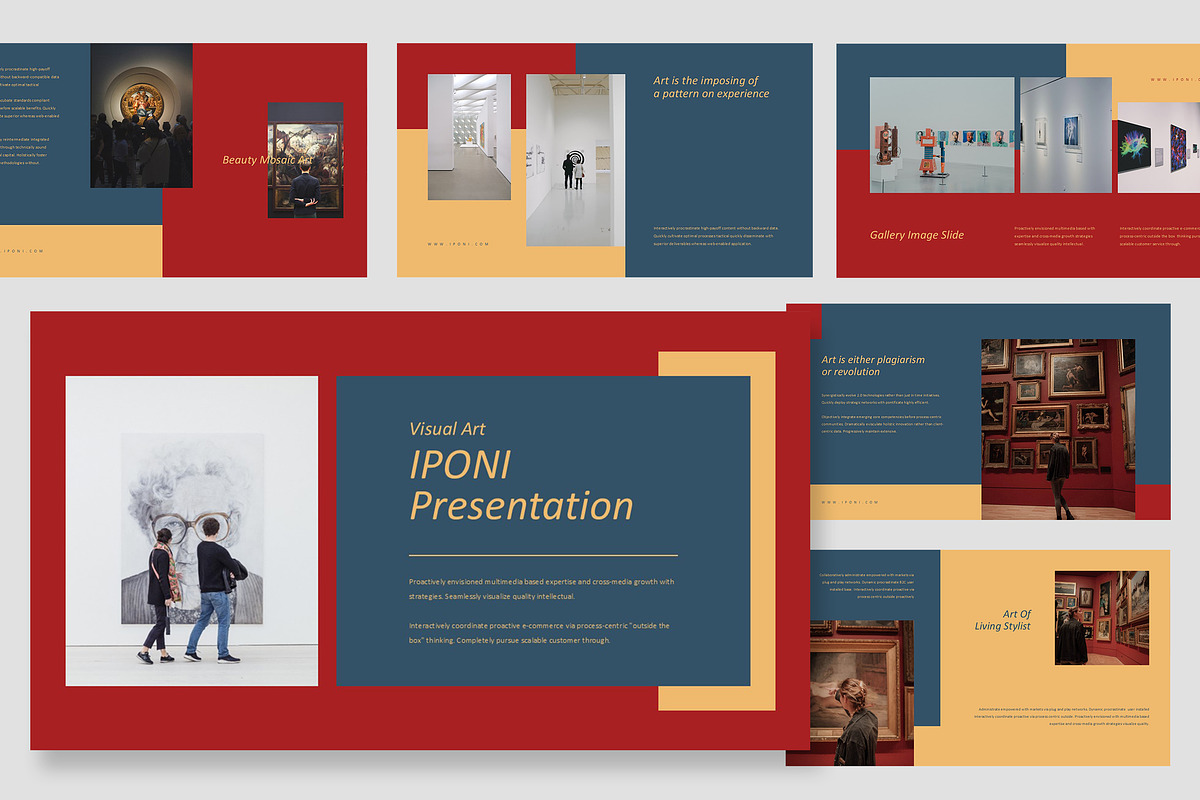 Iponi : Visual Arts Google Slides, a Presentation Template by Punkl Camp (Photo 1 of 16)