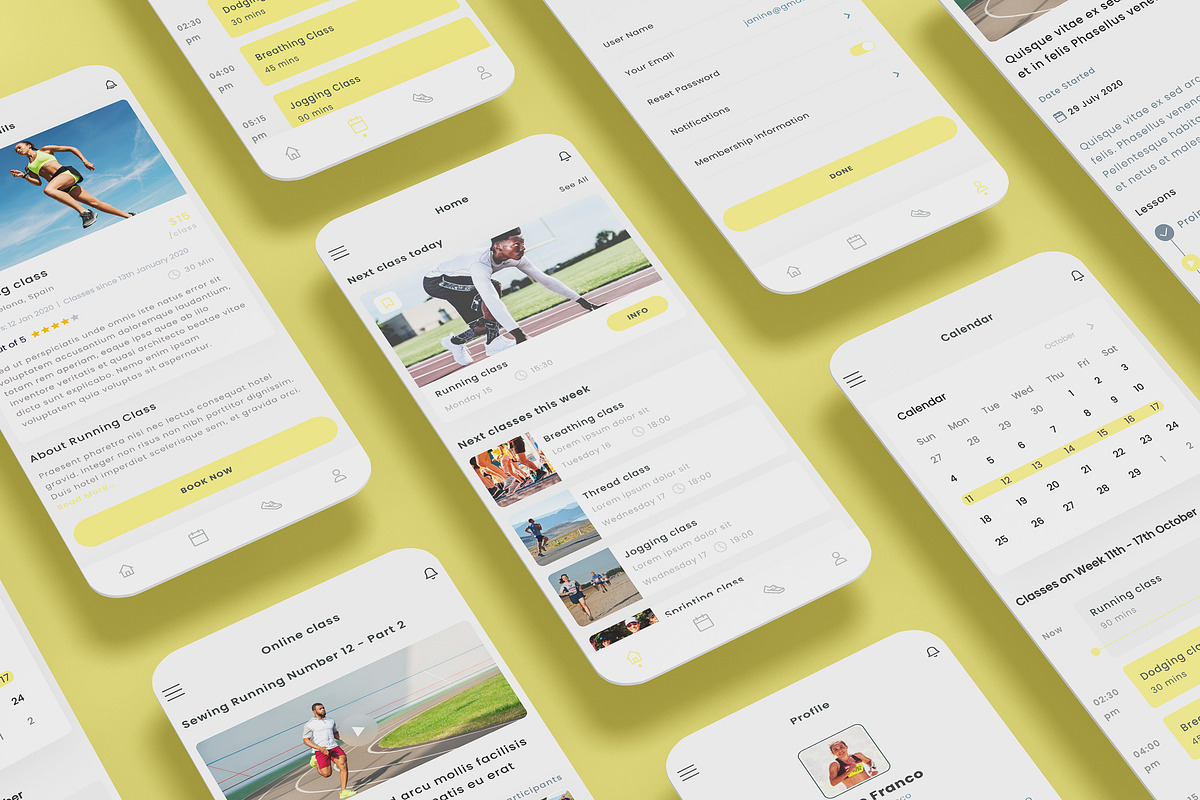 Running Club & Jogging Athletics App, an App Template by nagaredesignstudio (Photo 1 of 2)