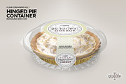 Clear Hinged Pie Container Mockup, a Cups & Container Mockup by INCDesign (Thumbnail 4 of 8)