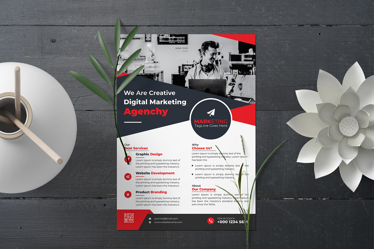 Corporate Theme Business Flyer, a Flyer Template by Graphiexperto (Photo 4 of 6)