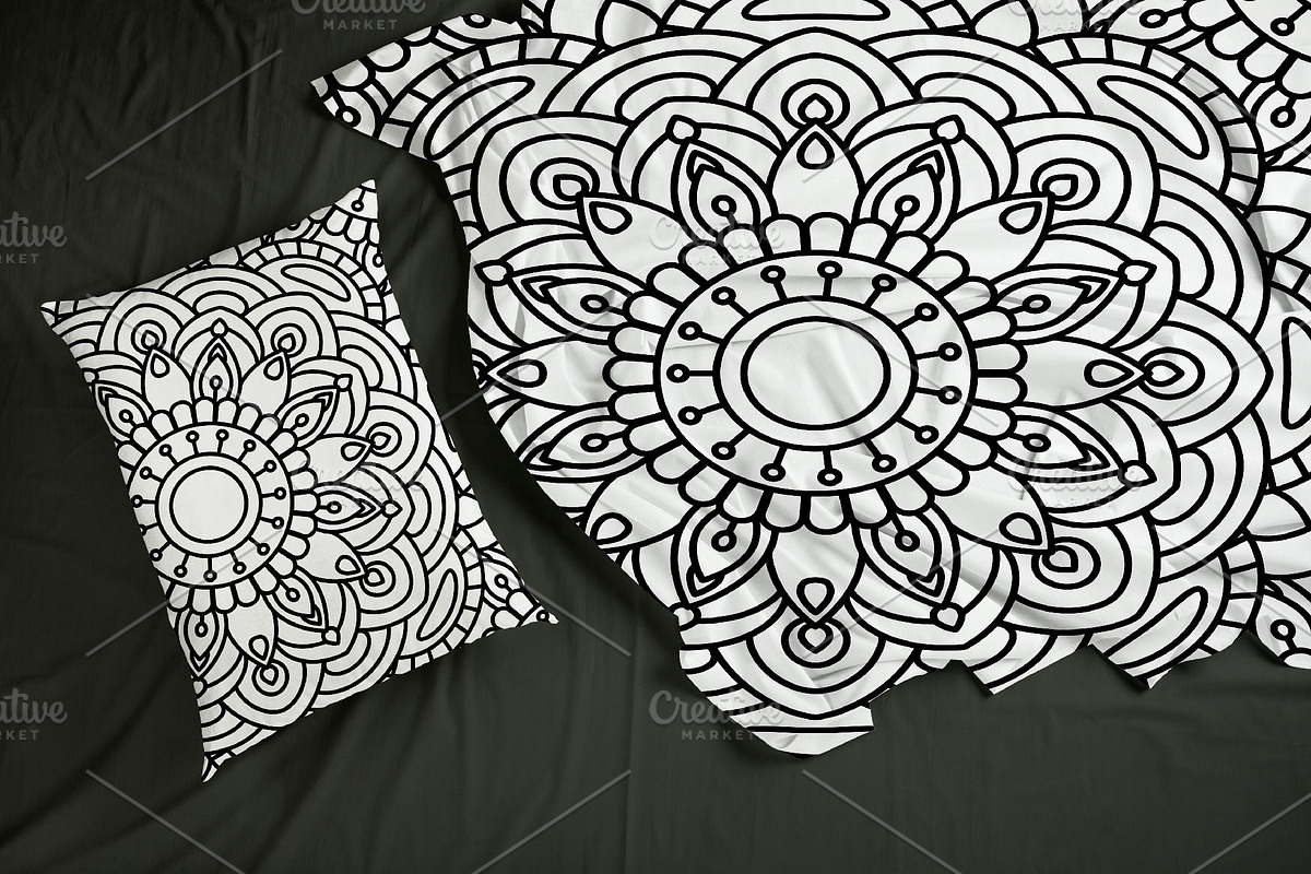 100 Mandalas Seamless Patterns, a Pattern Graphic by Elinorka (Photo 4 of 23)